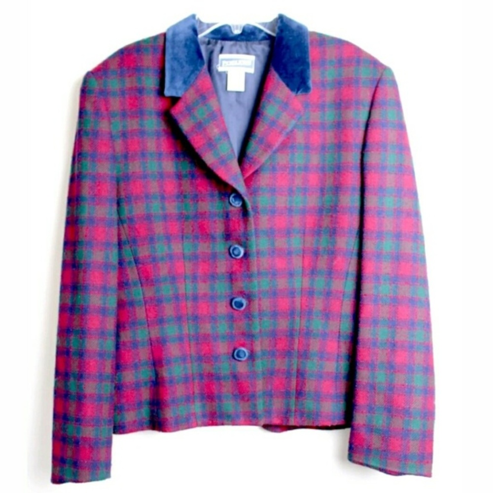 Pendleton classic plaid wool coat